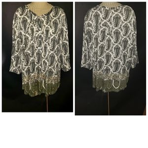 Rose & Olive blouse 3X   B 28 L30